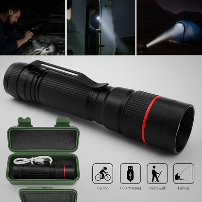 🔦 Lampe de Poche à Lumière Puissante – Éclairez comme jamais auparavant-UN